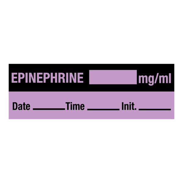 Epinephrine_mg/ml DTI 1/2 x 500 Violet w/Black